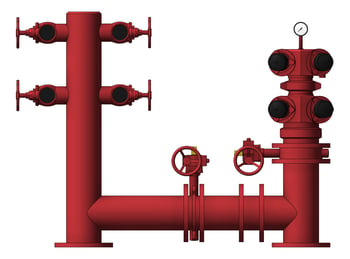 Front Image of QuadBooster Hydrant Galvin Pipeset 150mmPipe WAandNT