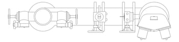 Plan Image of QuadBooster Hydrant Galvin Pipeset 150mmPipe WAandNT