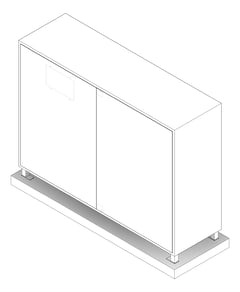 3D Documentation Image of QuadBooster SuctionRiser Galvin Cabinet 150mmPipe