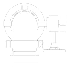 Plan Image of SuctionRiser FireHydrant Galvin 150mmPipe 125Storz