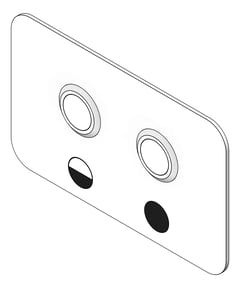 3D Shaded Image of FlushPlate Wall GalvinEngineering GalvinCare Dual