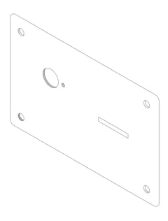 3D Documentation Image of Plate Wall Galvin Flowmatic Sensor Bluetooth