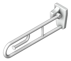 3D Shaded Image of GrabRail Wall GalvinEngineering GalvinAssist FoldDown ToiletRollHolder Left