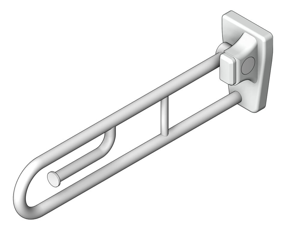 Image of GrabRail Wall GalvinEngineering GalvinAssist FoldDown ToiletRollHolder Right