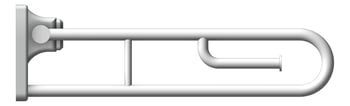 Left Image of GrabRail Wall GalvinEngineering GalvinAssist FoldDown ToiletRollHolder Right