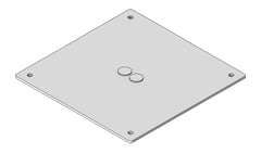 3D Shaded Image of Shower Ceiling Galvin GalvinCare LeadSafe LigatureResistant