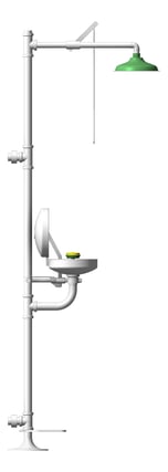 Left Image of Shower SafetyWashStation GalvinEngineering GalvinSafeAxion Combi