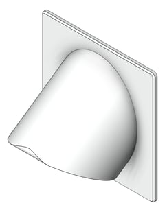 3D Shaded Image of Shower Wall GalvinEngineering GalvinCare LeadSafe LigatureResistant BoltingPlate