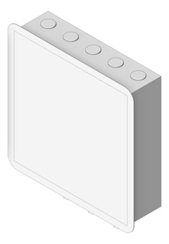3D Shaded Image of Cabinet Wall GalvinEngineering CliniMix LeadSafe TMV1500