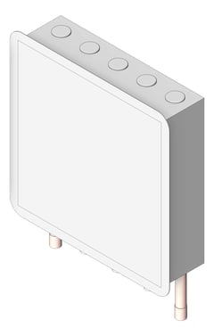 3D Shaded Image of Cabinet Wall GalvinEngineering CliniMix LeadSafe TMV ColdHotBypass