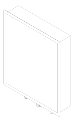 3D Documentation Image of Cabinet Wall Galvin CliniMix LeadSafe TMV2500