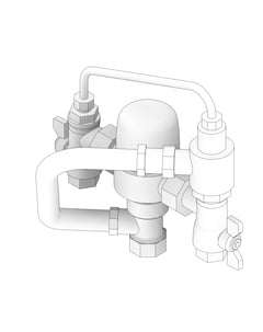 3D Documentation Image of MixerTap Shower Galvin CliniMix Emergency TMV