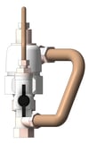 Left Image of MixerTap Shower Galvin CliniMix Emergency TMV