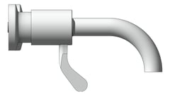 Left Image of MixerTap Bath GalvinEngineering CliniLever Hospital Wall 180Outlet