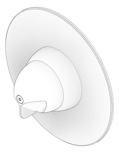 3D Documentation Image of MixerTap Shower GalvinEngineering GalvinCare MentalHealth LeadSafe LigatureResistant