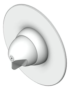 3D Shaded Image of MixerTap Shower GalvinEngineering GalvinCare MentalHealth LeadSafe LigatureResistant