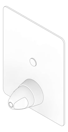 3D Documentation Image of MixerTap Shower GalvinEngineering GalvinCare Wall Concealed