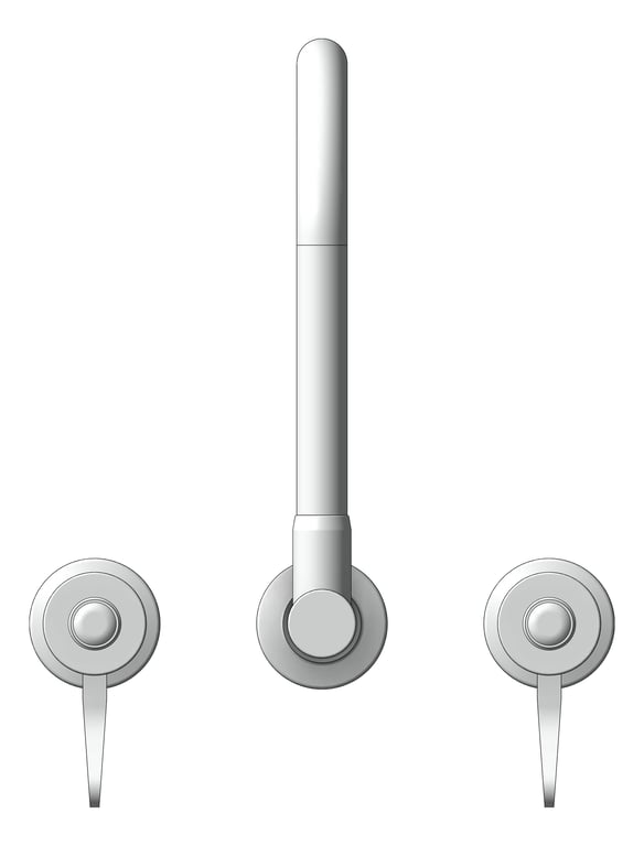 Front Image of MixerTap Sink GalvinEngineering CliniLever Hospital Gooseneck 190Outlet