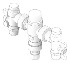 3D Documentation Image of MixerTap Wall GalvinEngineering CliniMix LeadSafe