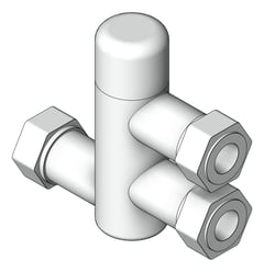 3D Shaded Image of MixerTap Wall GalvinEngineering CliniMix LeadSafe Mini