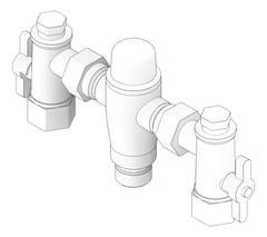 3D Documentation Image of MixerTap Wall GalvinEngineering CliniMix LeadSafe TMV2000