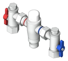 3D Shaded Image of MixerTap Wall GalvinEngineering CliniMix LeadSafe TMV2000