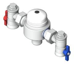 3D Shaded Image of MixerTap Wall GalvinEngineering CliniMix LeadSafe TMV2500