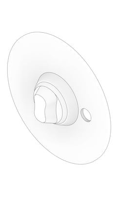 3D Documentation Image of MixerTap Wall Galvin CliniMix LeadSafe LigatureResistant ThermostaticProgressive