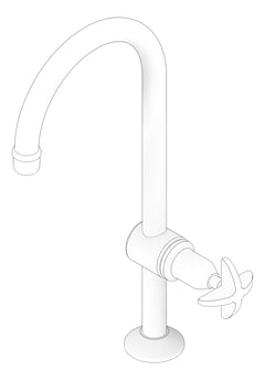 3D Documentation Image of Mixer Hob GalvinEngineering GalvinLab Laboratory Fixed Aerator