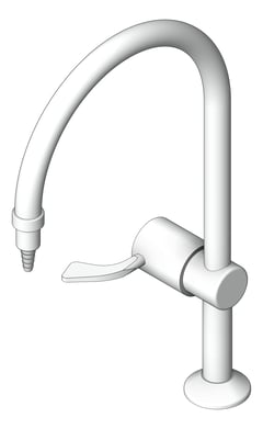 3D Shaded Image of Mixer Hob GalvinEngineering GalvinLab Laboratory Fixed LeverHandle Left