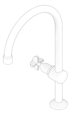 3D Documentation Image of Mixer Hob GalvinEngineering GalvinLab Laboratory Fixed Type16 Aerator