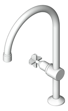 3D Shaded Image of Mixer Hob GalvinEngineering GalvinLab Laboratory Fixed Type16 Aerator