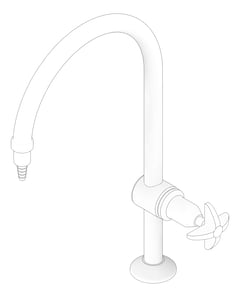 3D Documentation Image of Mixer Hob GalvinEngineering GalvinLab Laboratory Fixed Type16 Left