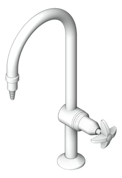 3D Shaded Image of Mixer Hob GalvinEngineering GalvinLab Laboratory Fixed VandalResistant