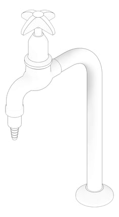 3D Documentation Image of Mixer Hob GalvinEngineering GalvinLab Laboratory VandalResistant