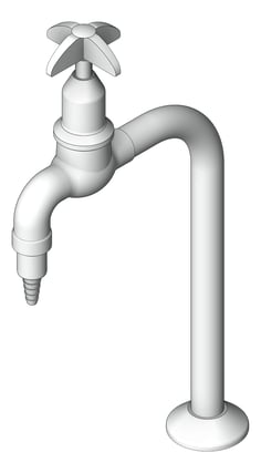 3D Shaded Image of Mixer Hob GalvinEngineering GalvinLab Laboratory VandalResistant