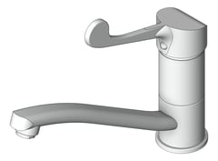 3D Shaded Image of Mixer Sink GalvinEngineering CliniLever Hospital Accessible