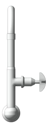 Front Image of Mixer Wall GalvinEngineering GalvinLab Laboratory LeadSafe Fixed LeverHandle