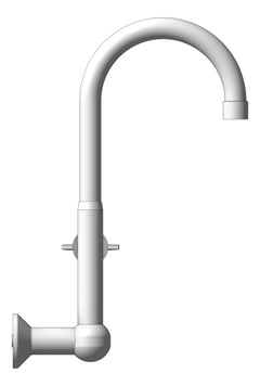 Left Image of Mixer Wall GalvinEngineering GalvinLab Laboratory LeadSafe Fixed LeverHandle