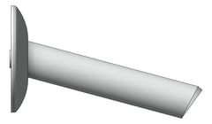 Left Image of Spout Wall GalvinEngineering GalvinCare Fixed Angled 130mm