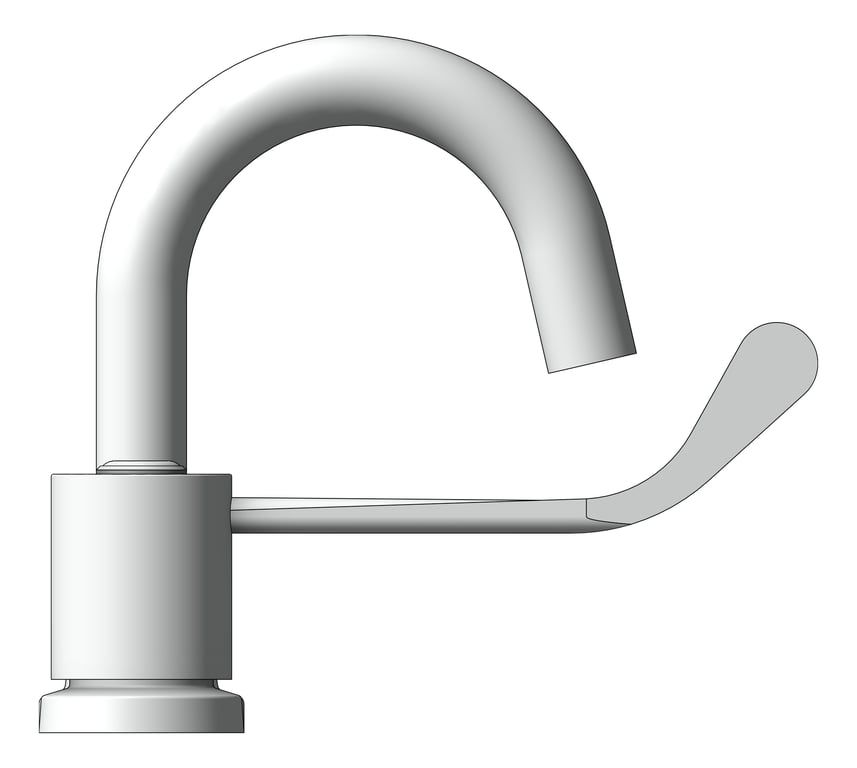 Left Image of TapSet Basin GalvinEngineering CliniLever Hospital Fixed