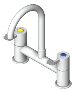 3D Shaded Image of TapSet Basin GalvinEngineering CliniLever Hospital Type50