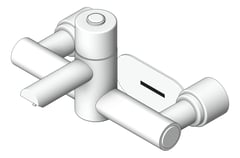 3D Shaded Image of TapSet Basin GalvinEngineering CliniMix LeadSafe Wall ThermostaticProgressive Sensor
