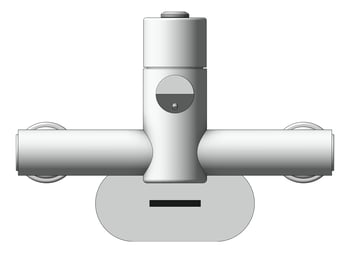 Front Image of TapSet Basin GalvinEngineering CliniMix LeadSafe Wall ThermostaticProgressive Sensor