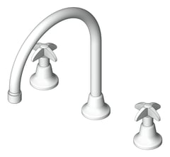 3D Shaded Image of TapSet Basin GalvinEngineering VandalResistant Aerator Gooseneck