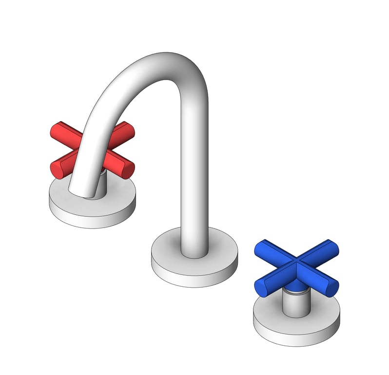 TapSet Basin Galvin GalvinAssist LeadSafe Cross ThreeFourthTurn