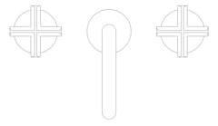 Plan Image of TapSet Basin Galvin GalvinAssist LeadSafe Cross ThreeFourthTurn