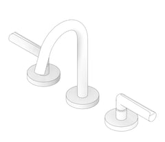 3D Documentation Image of TapSet Basin Galvin GalvinAssist LeadSafe Lever OneFourthTurn