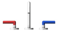 Front Image of TapSet Basin Galvin GalvinAssist LeadSafe Lever OneFourthTurn