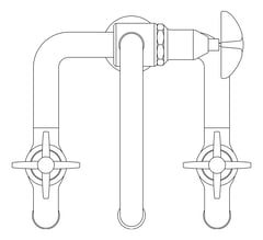 Plan Image of TapSet Hob GalvinEngineering GalvinLab Laboratory Swivel 3Way